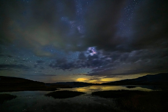 Stars Clouds and Water